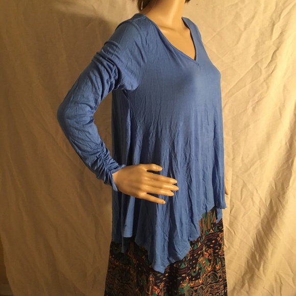 Leo Rosi Women’s Violet Tunic Top blue Medium - Picture 3 of 5